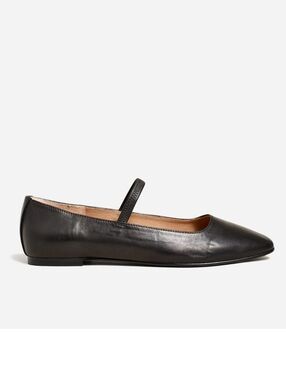Madewell Womens The Greta Ballet Flat Leather Black Size 7 CLASSIC